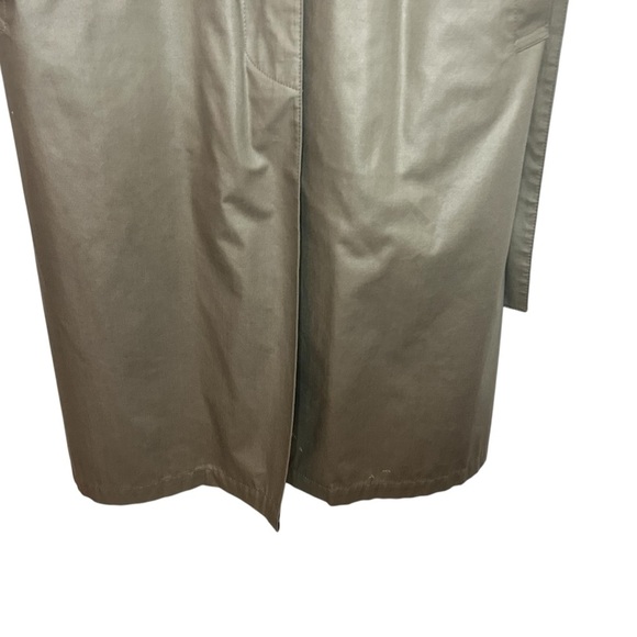 London Fog Vintage Tan Trench Coat w/ Zip Liner – Size 10 Petite - Picture 8 of 16